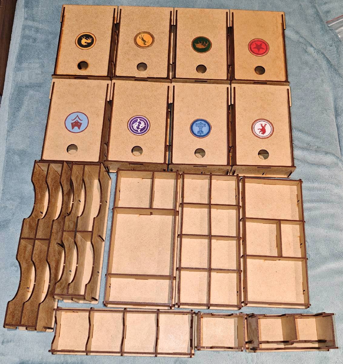 e-Raptor: Insert do gry Scythe Legendary Box złożony