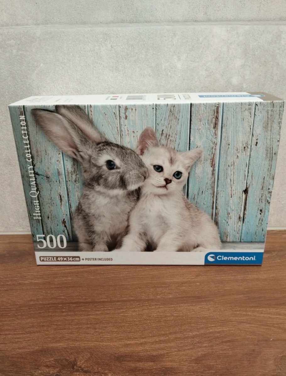 Królik i kot clementoni 500