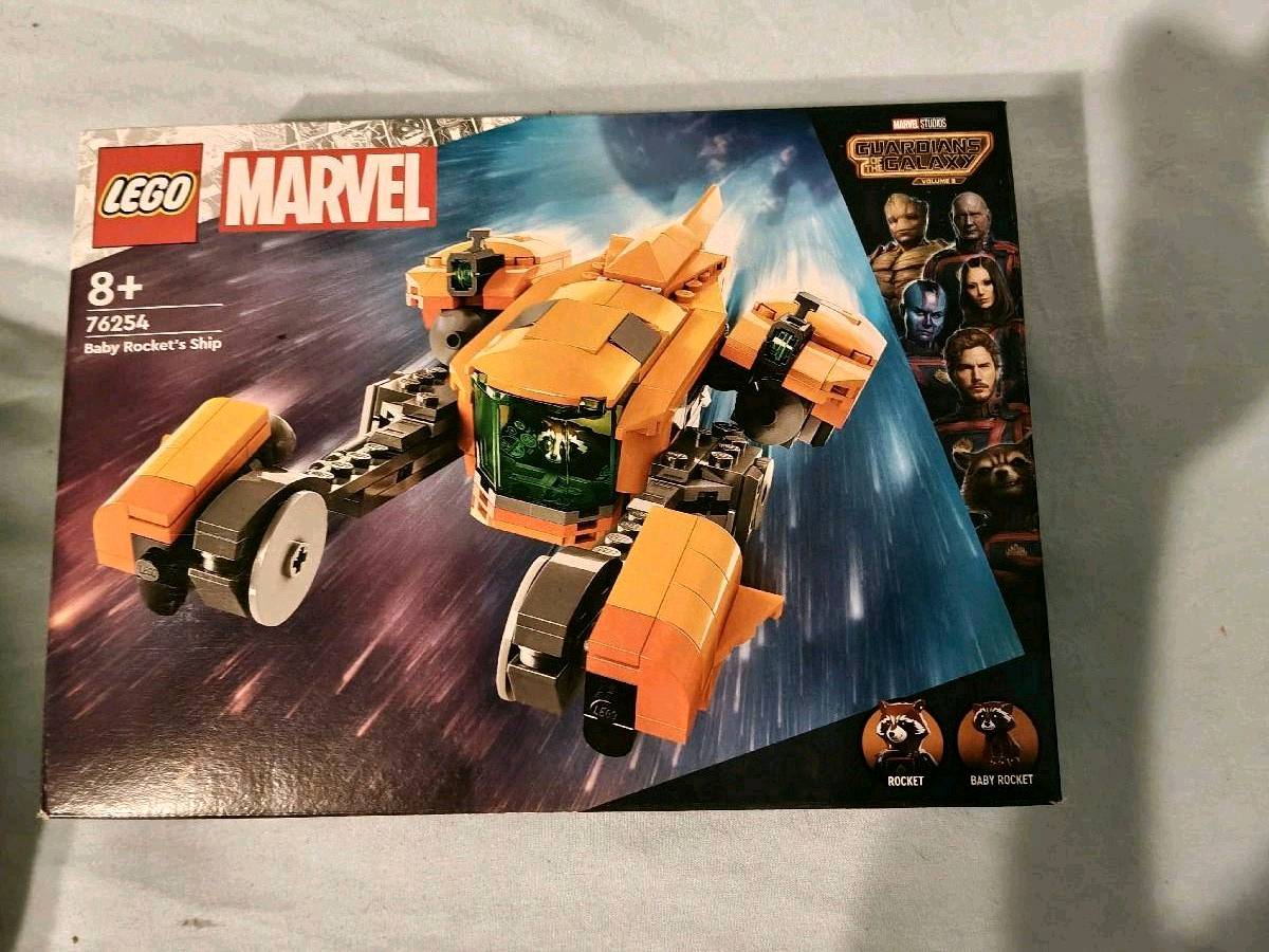 Klocki LEGO Marvel statek kosmiczny małego Rocketta