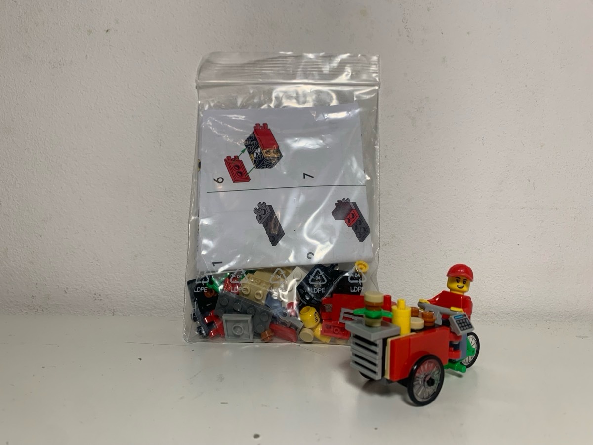 Lego city make and take wózek z burgerami