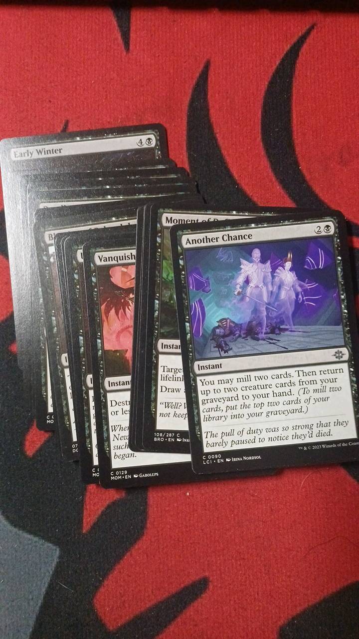 Magic the Gathering instant czarne uncommon i common 26 sztuk