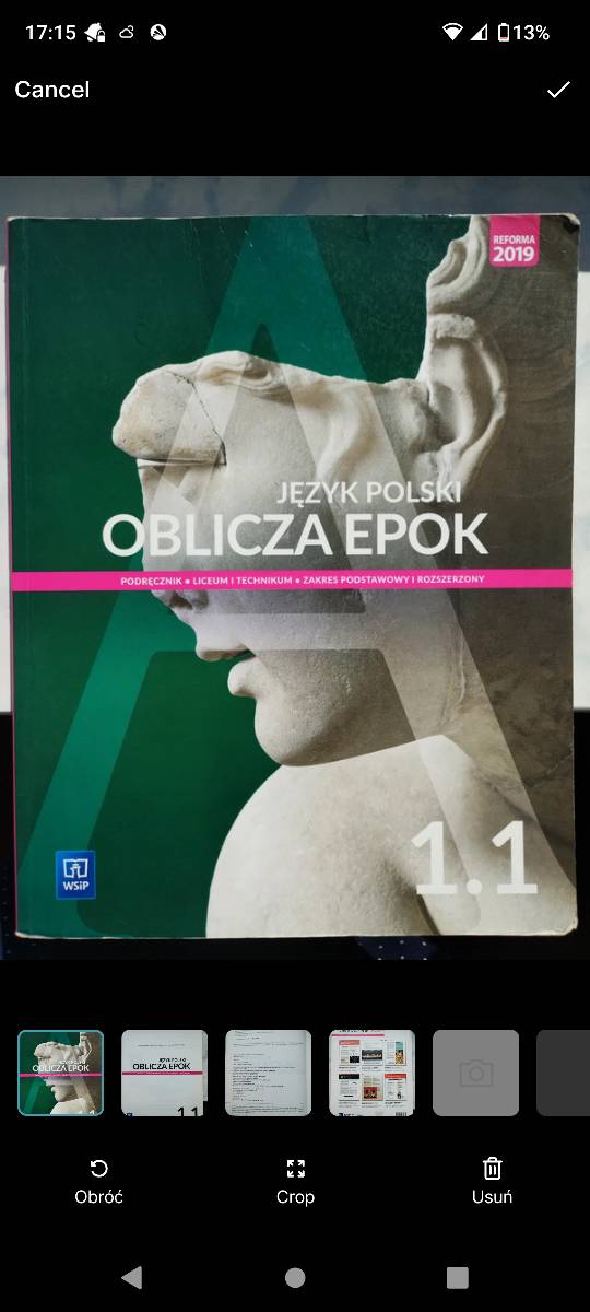 Oblicza epok : język polski : liceum i technikum : podręcznik : zakres podstawowy i rozszerzony.
