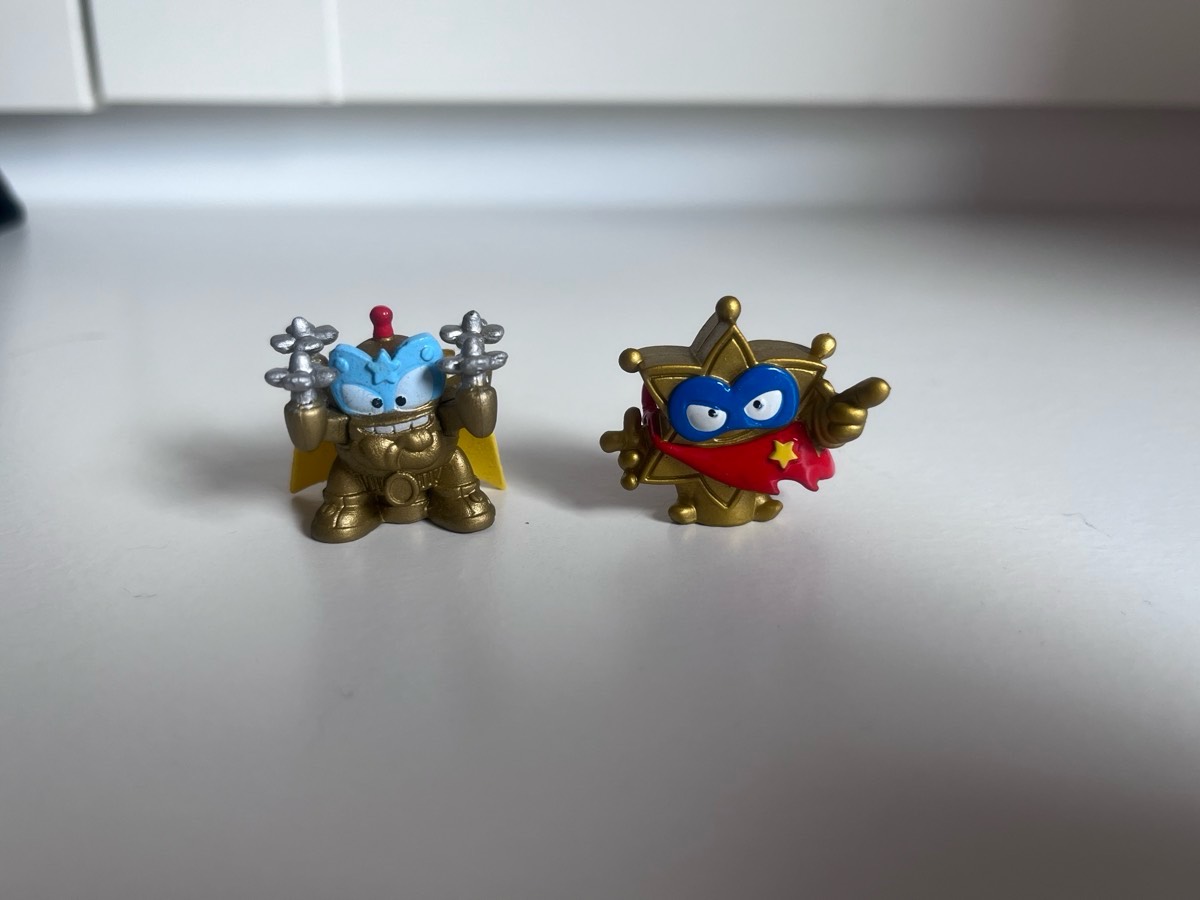 ZESTAW 2x SuperZings GOLD Ultra Rare Złota Gwiazda + Złoty Robot