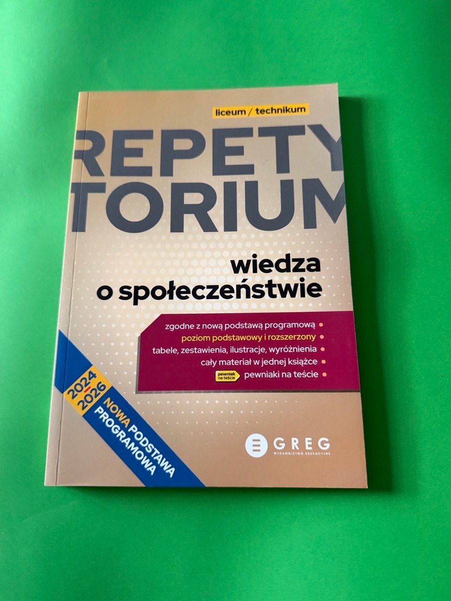 Wiedza o społeczeństwie : liceum/technikum : poziom podstawowy i rozszerzony