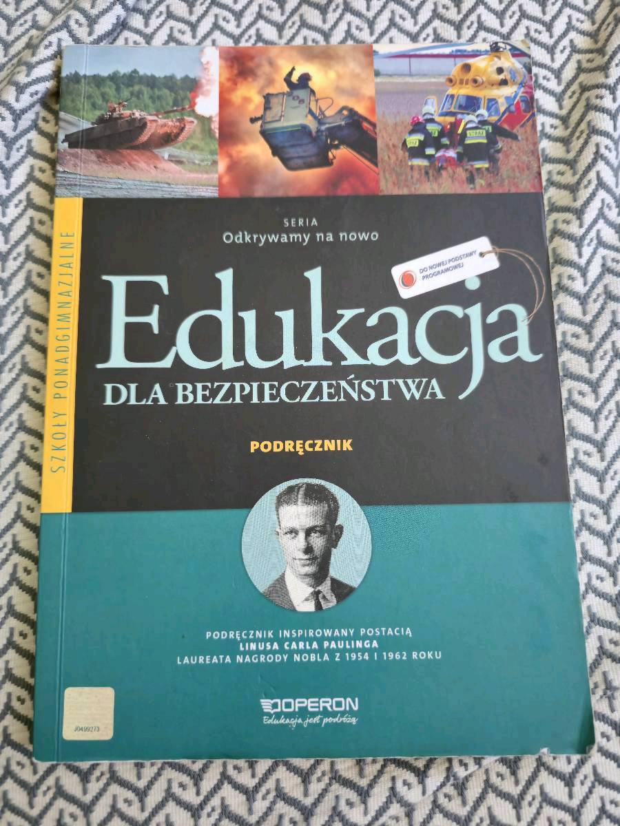 Edukacja dla bezpieczeństwa : podręcznik dla szkół ponadgimnazjalnych