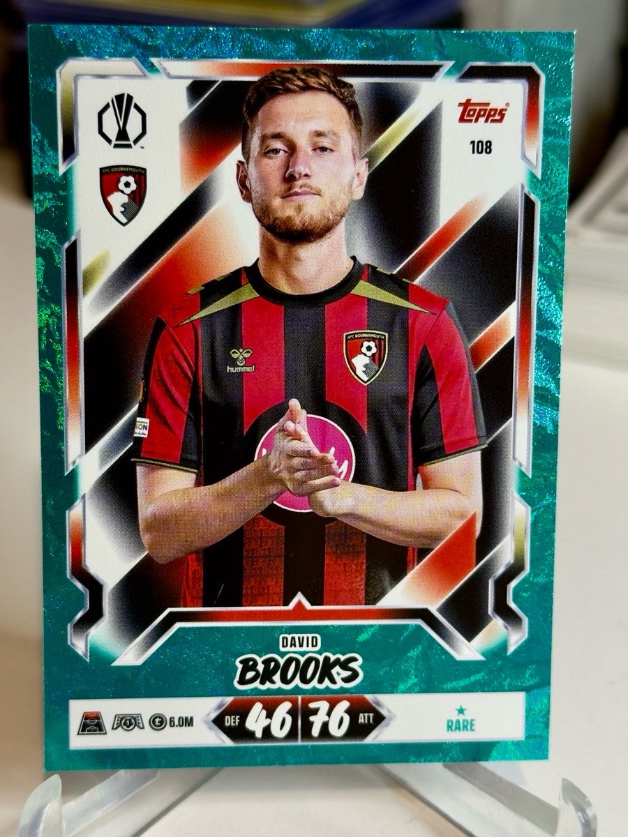 Topps Match Attax 20th Anniversary David Brooks card, AFC Bournemouth, 108