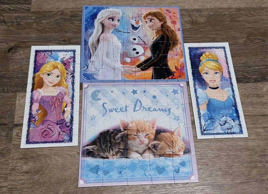 Mix puzzli Kraina lodu, księżniczki