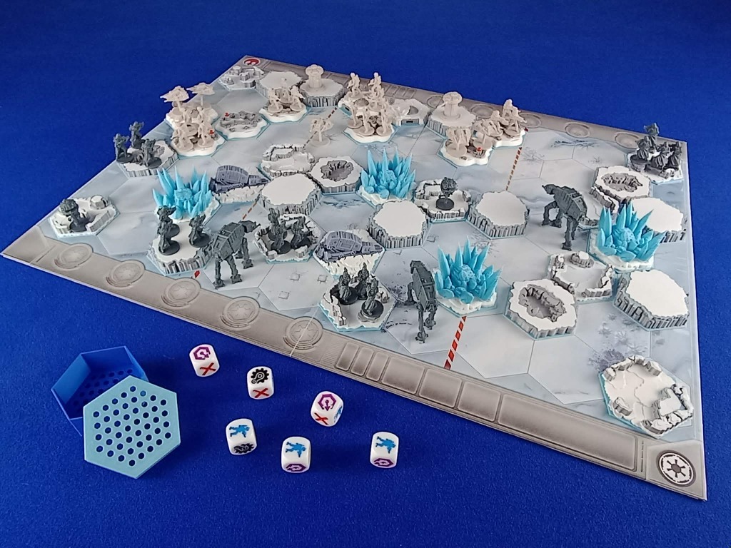 Bitwa o Hoth zestaw realistycznych znaczników 3D w kolorze!
