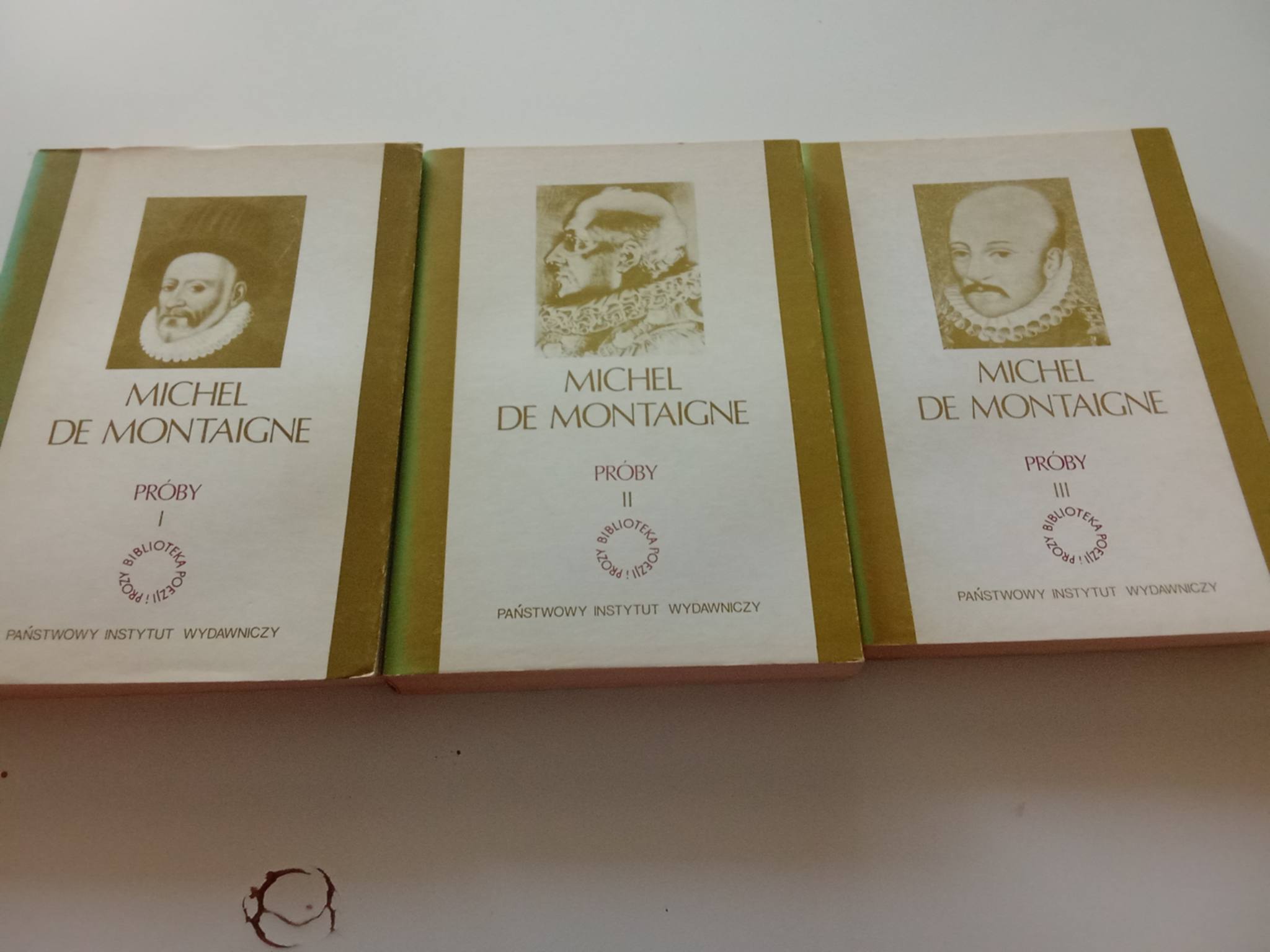 Zestaw: Michel de Montaigne Próby 1 tom +2