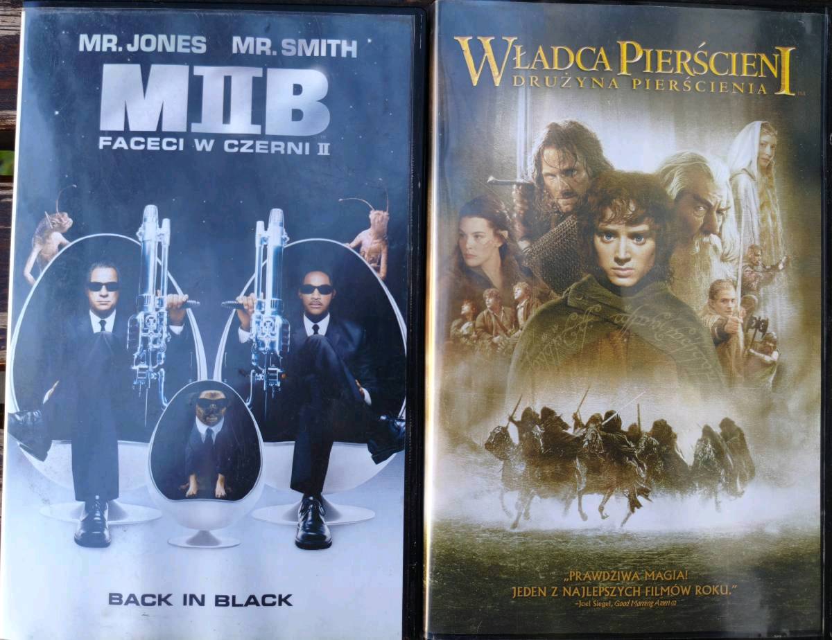 Men In Black II, Władca Pierścieni. VHS. Stan bardzo dobry.