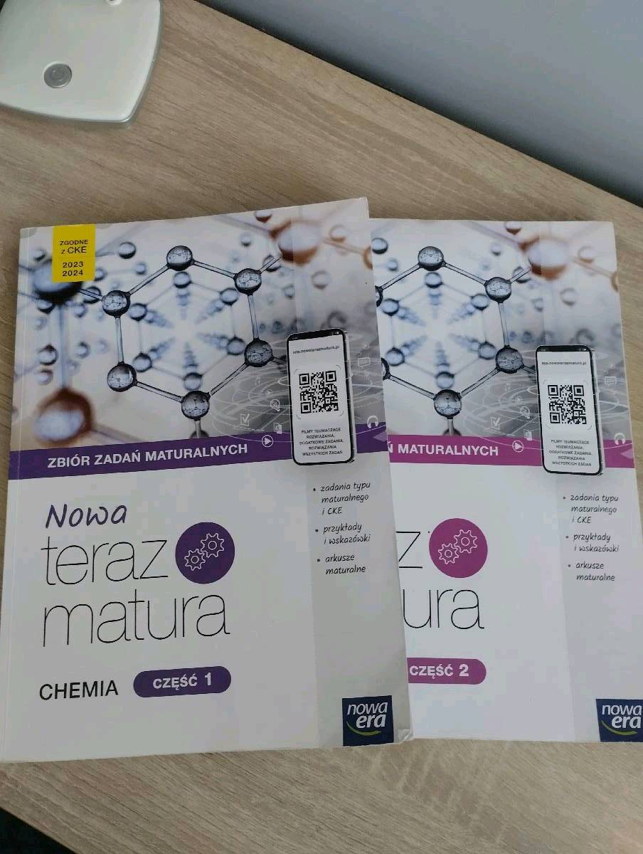 Zestaw: Zbiór zadań maturalnych nowa teraz matura chemia część 1 +1