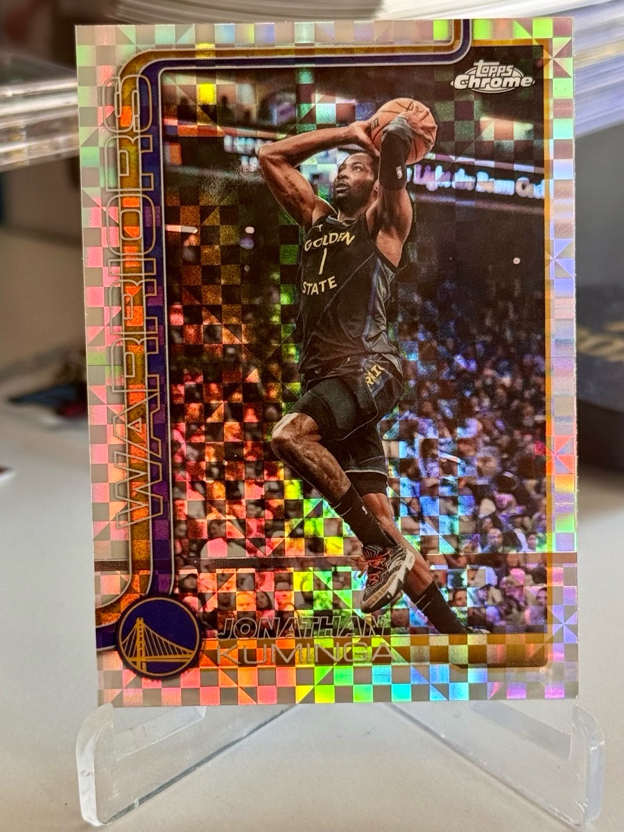 Jonathan Kuminga Golden State Warriors karta NBA Topps Prism Refractor Chrome Update