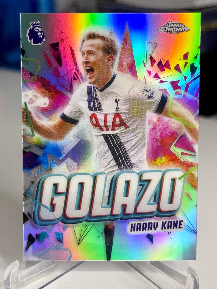 Harry Kane Tottenham Hotspur Golazo karta kolekcjonerska Topps Chrome Premier League Refractor