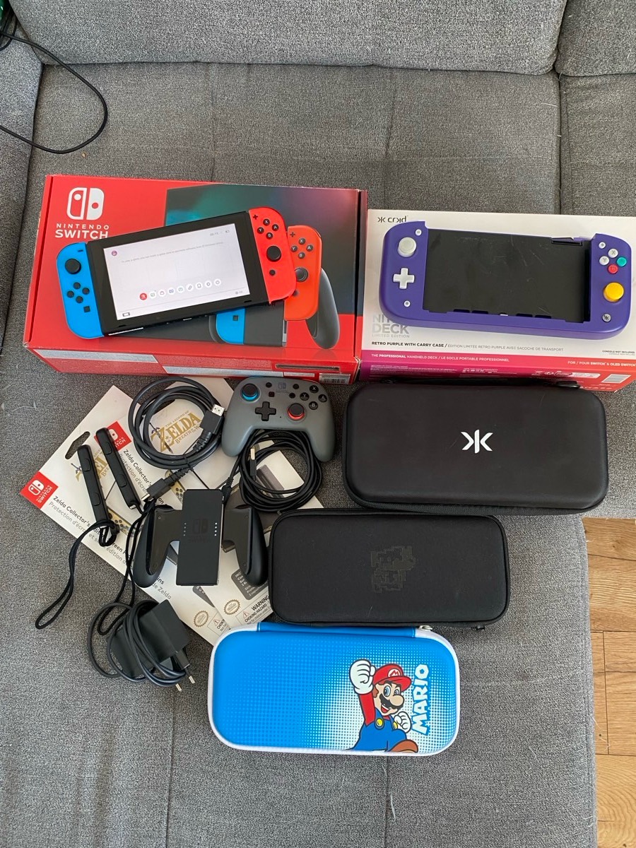 MEGA Zestaw Nintendo Switch + Akcesoria + Karta 64G