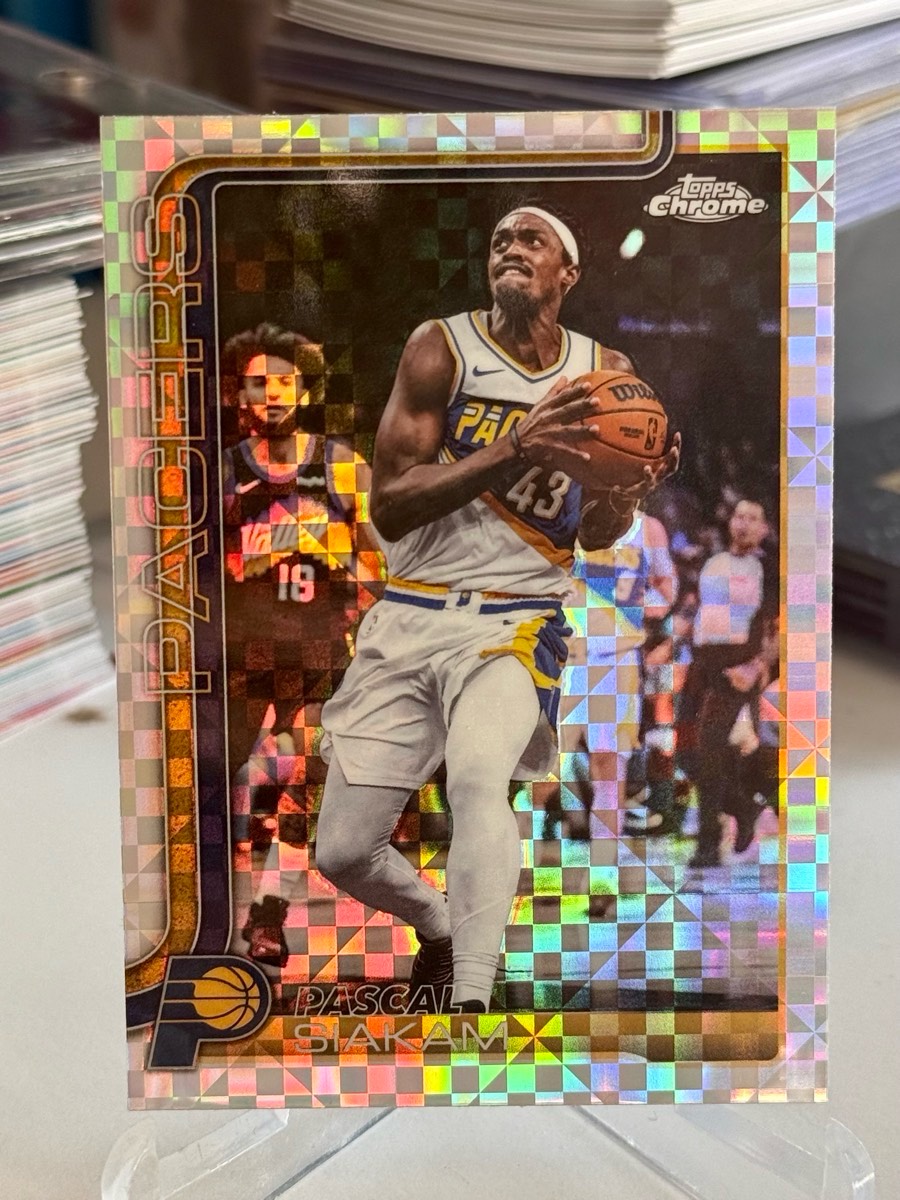Pascal Siakam Indiana Pacers karta NBA Topps Prism Refractor Chrome Update