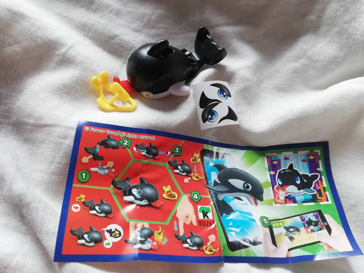 Zabawka dla dzieci Kinder niespodzianka figurka orka catch orca natoons