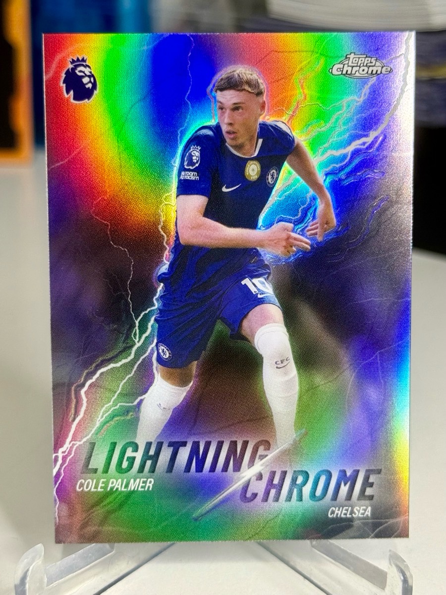 Cole Palmer Chelsea karta kolekcjonerska Topps Chrome Premier League Lightning Chrome 2026