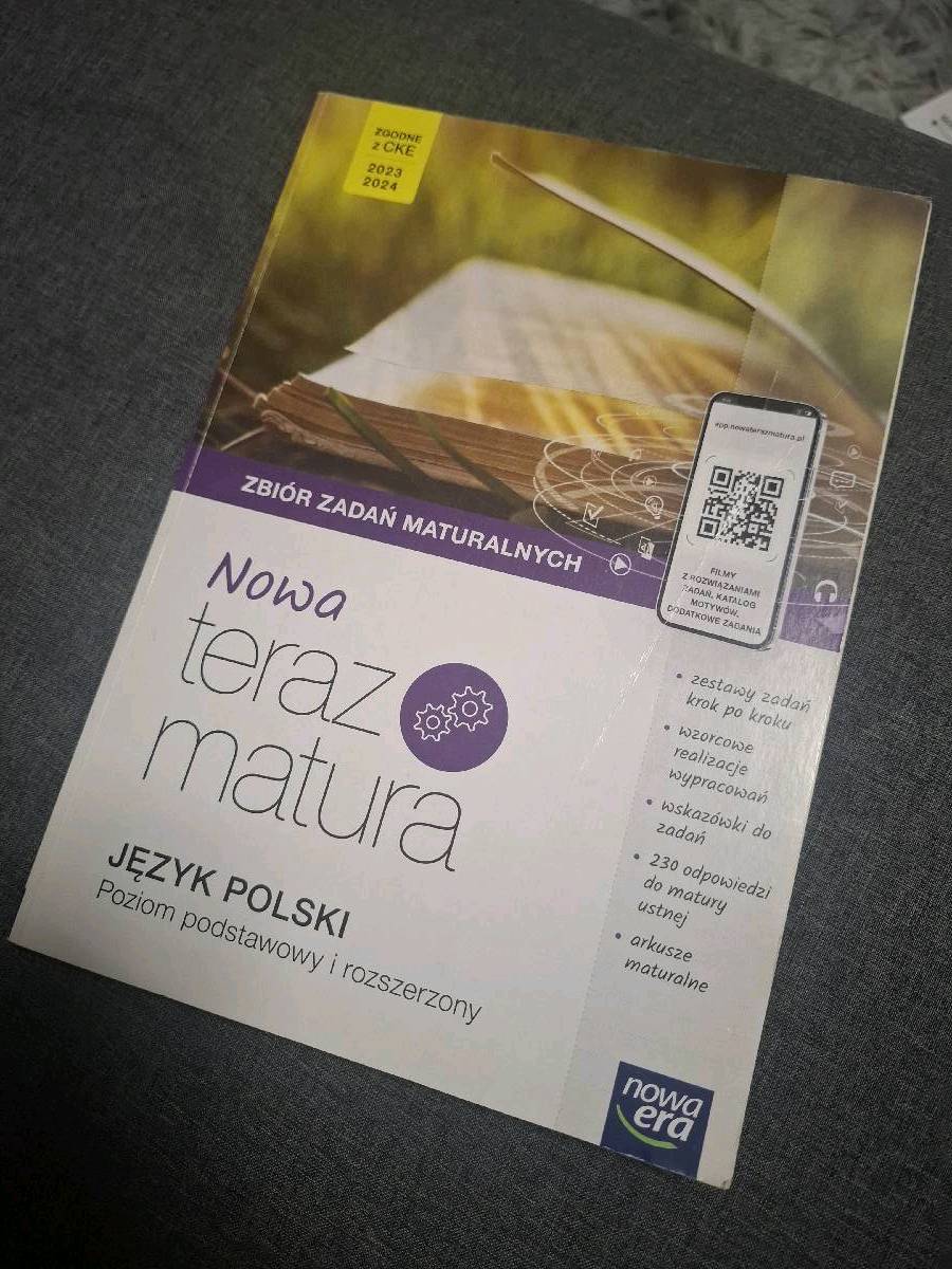 Zbiór zadań maturalnych Język Polski poziom podstawowy I rozszerzony 