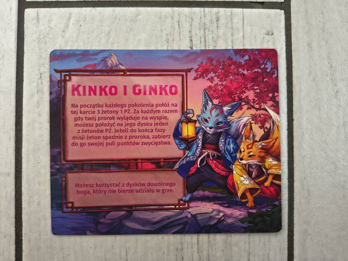 Karta promo Kinko i Ginko do gry Palec Boży