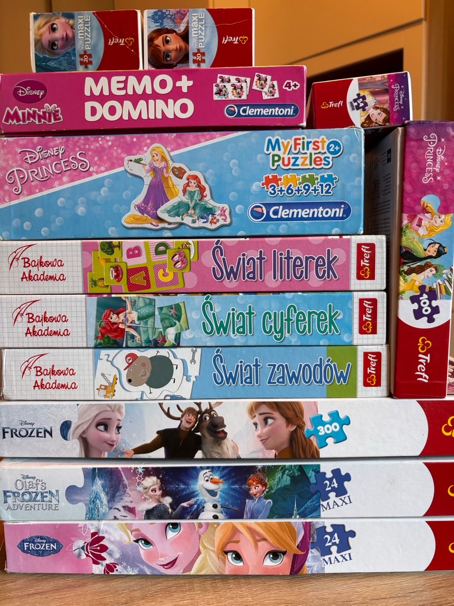 Zestaw: Gry i puzzle dla dzieci +1