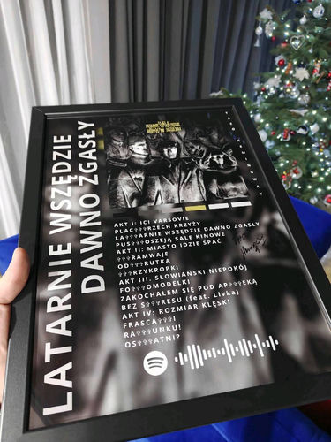 Plakat Taco Hemingway "Latarnie wszędzie dawno zgasły" a3