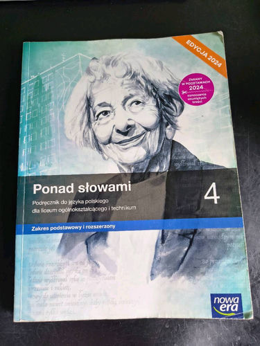 Ponad słowami 4 : podręcznik do języka polskiego dla liceum ogólnokształcącego i technikum : zakres podstawowy i rozszerzony