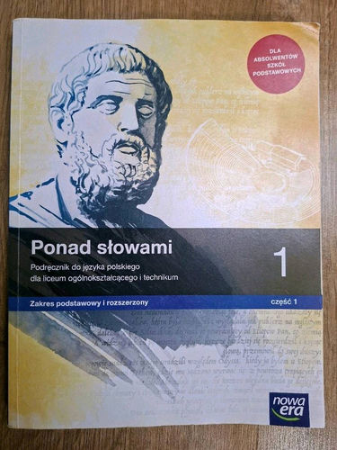 Ponad słowami 1 : podręcznik do języka polskiego dla liceum ogólnokształcącego i technikum : zakres podstawowy i rozszerzony.