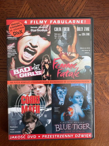4 filmy w jednej paczce. Bad girls, Femme fatale, Córki mafii, Blue tiger.