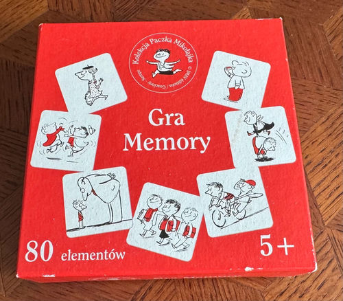 Kolekcja Paczka Mikolajka Gra Memory 80 elementow