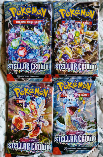 Pokemon TCG Scarlet & Violet Stellar Crown 4x booster 