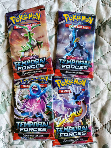 4 nowe sealed boostery Pokemon TCG Scarlet & Violet Temporal Forces 