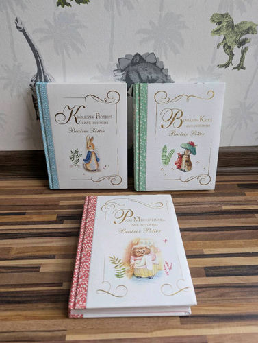 Króliczek Piotruś Beniamin kiciuś pani mrugalińska zestaw książek Beatrix Potter