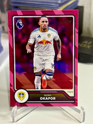 Topps Premier League trading card, Noah Okafor, Leeds United, card 159