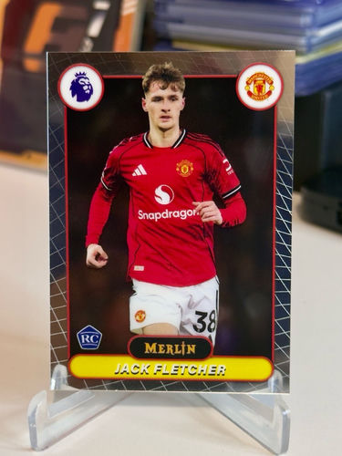 Merlin trading card, Jack Fletcher, Manchester United, 2026, Rookie Card 140