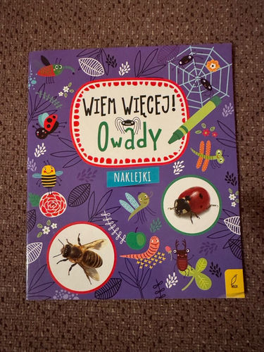 Owady książka z naklejkami 