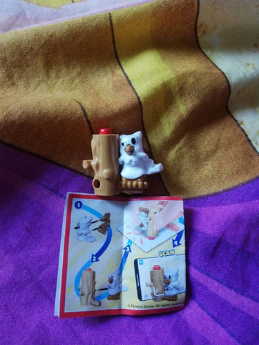 Zabawka dla dzieci Kinder niespodzianka figurka sowa kredka