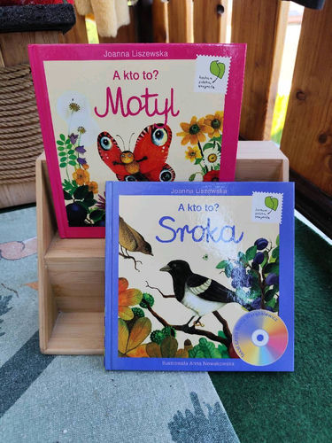 A kto to? Motyl sroka książki dla dzieci o przyrodzie + płyty CD