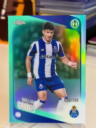 Topps Chrome FC Porto trading card, William Gomes, numbered 005/199