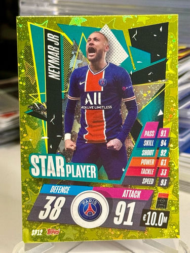 Neymar Jr. PSG karta kolekcjonerska Topps Star Player