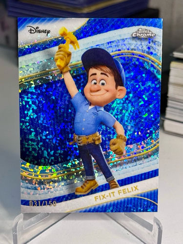 Topps Chrome Disney trading card, Fix-It Felix, number 66, serial 031/150