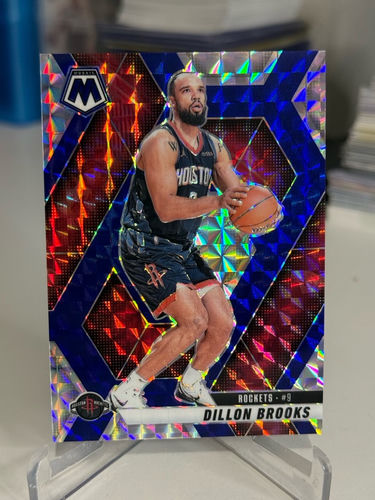 Dillon Brooks Houston Rockets numbered 45/45 NBA Panini Choice Blue Mosaic Prizm Bookend