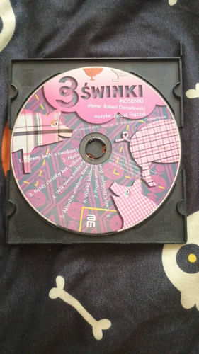 Płyta cd z piosenkami dla dzieci trzy świnki 