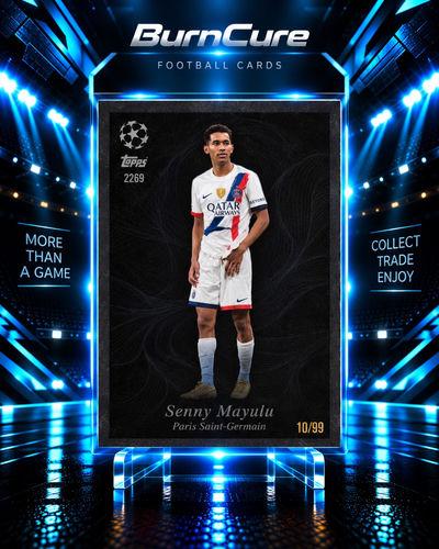 Senny Mayulu PSG numerowana 10/99 karta kolekcjonerska Topps Total Football
