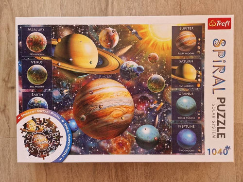Trefl spiralne puzzle kosmos