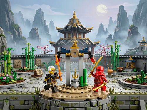 LEGO Ninjago 30650 - Bitwa Kaia i Raptona w świątyni