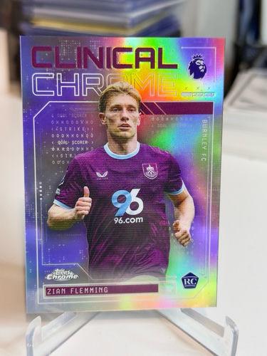 Zian Flemming Topps Chrome Premier League 2026 Clinical Chrome trading card