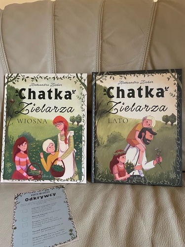 Chatka Zirlarza Lato Wiosna zestaw 2 nowych książki z autografem Aleksandra Ziober