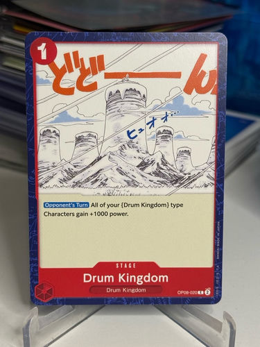 One Piece Card Game Drum Kingdom Stage card, number OP08-020
