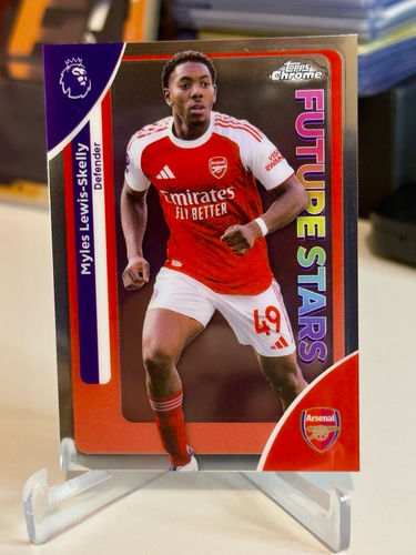 Topps Chrome Future Stars Myles Lewis-Skelly Arsenal card number 20