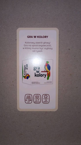 Gra w kolory karta